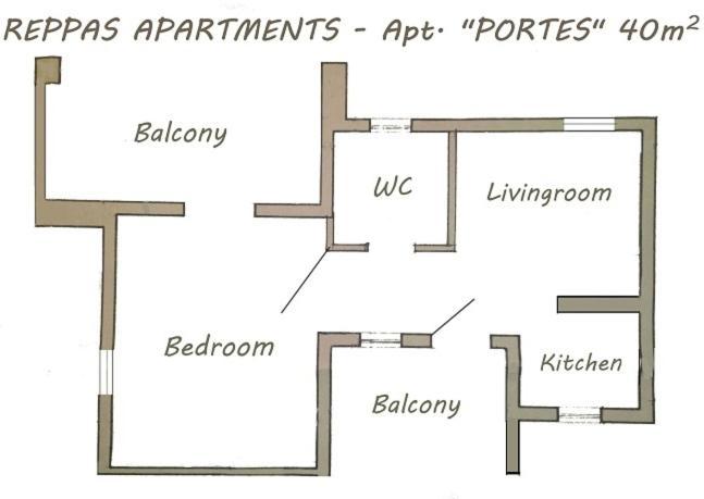 Paros Reppas House "Portes" المظهر الخارجي الصورة